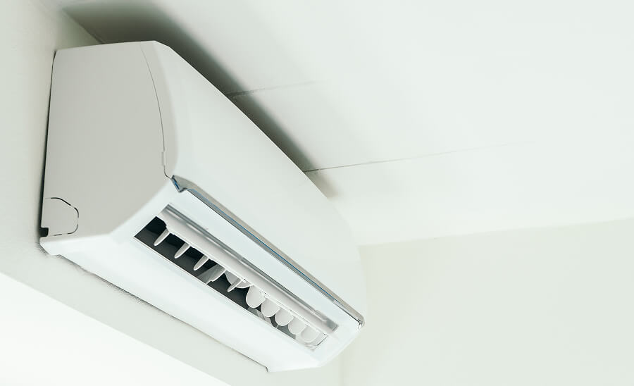 冷房による乾燥