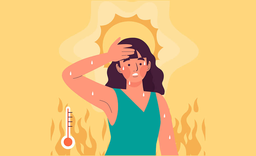 夏の化粧崩れの主な原因